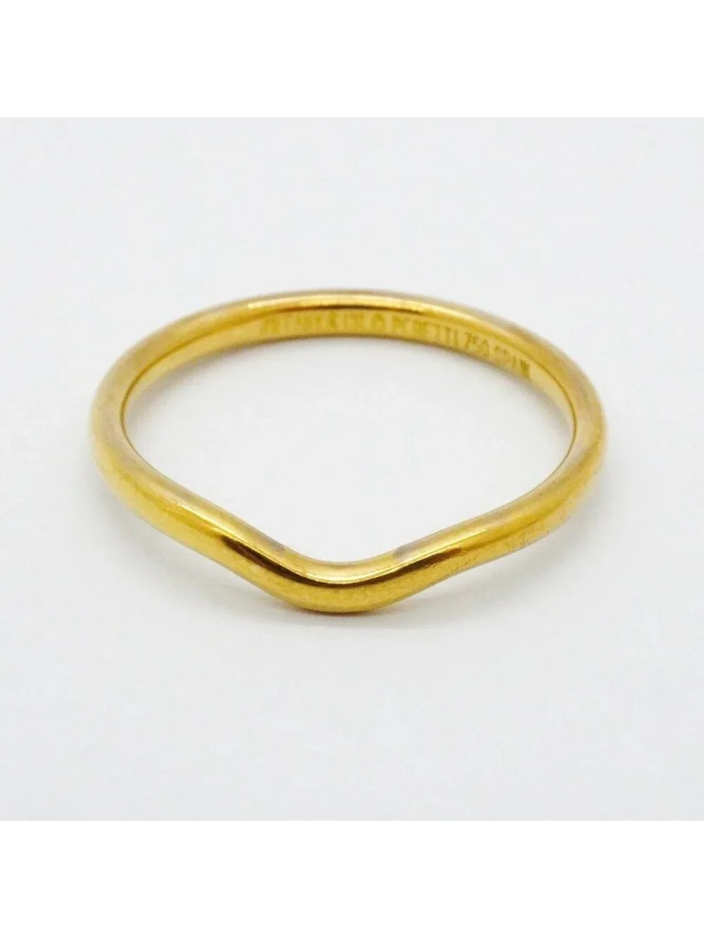 Tiffany & Co Ring Curved Band 18k Yellow Gold
